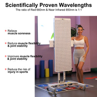 Red Light Therapy Device with Stand - Moving Pro Series Professional Edition