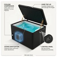 Cold Plunge Tub Built for Year-Round Wellness, 33F Cooling, Ozone Sanitization, Weatherproof Design — How It Works